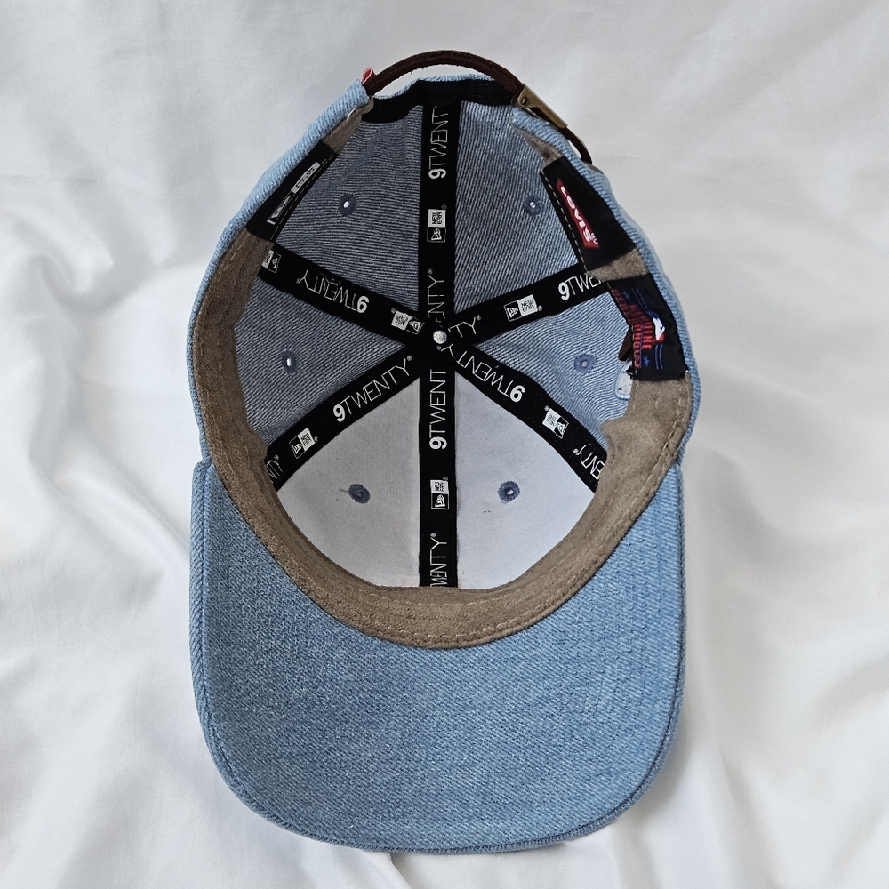 Levi's MLB 2016 World Series Denim Cap Adjustable Strapback Hat Cubs Rare - Picture 7 of 10